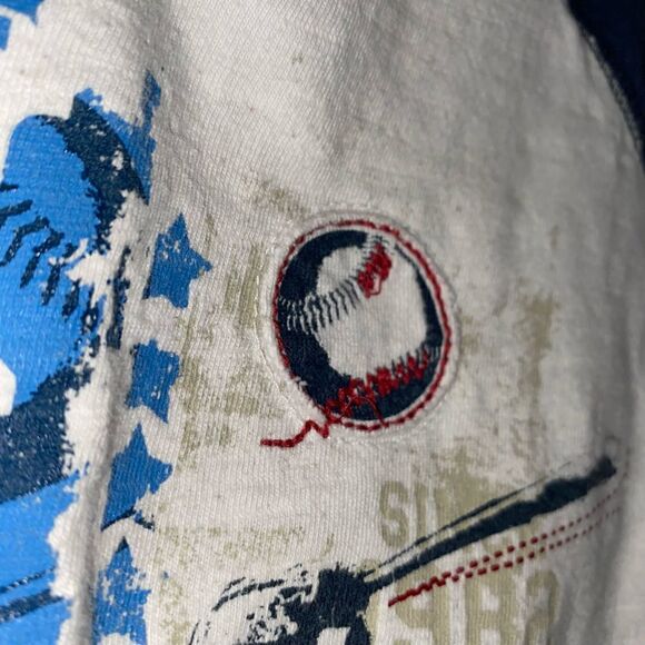 Sonoma graphic print baseball shirt little boys sz 5/6 - Picture 7 of 8